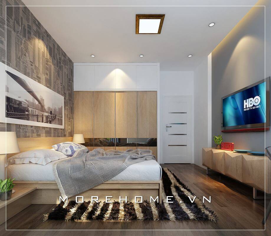 Thiết kế phòng ngủ chung cư hiện đại